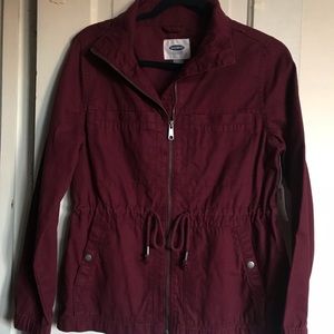 Wine twill jacket old navy